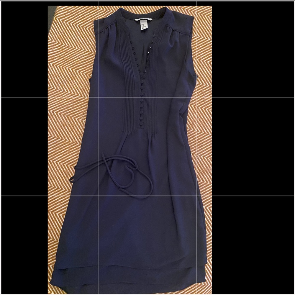 Beautiful Navy Dress with Detailing from H&M